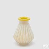 edg enzo de gasperi edg enzo de gasperi vaso righe con bordo h 20 cm d 16 cm waterproof vetro giallo ean 8059824619075