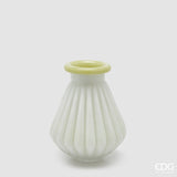 edg enzo de gasperi edg enzo de gasperi vaso righe con bordo h 20 cm d 16 cm waterproof vetro verde chiaro ean 8059824619136