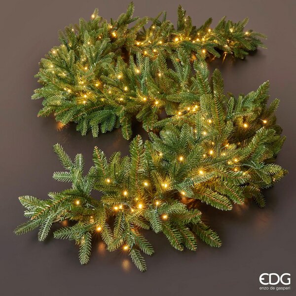 edg enzo de gasperi festone pino luxury 270 led verde ean 8059824274434