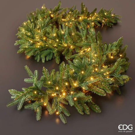 edg enzo de gasperi festone pino luxury 270 led verde ean 8059824274434