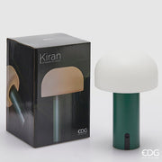 EDG Enzo De Gasperi Kiran Mushroom Table Lamp USB H 22 Cm D 15 Cm Green