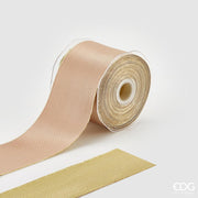 EDG Enzo De Gasperi Christmas Ribbon Classic 60 Mm 10 Mt 2 - Face Gold