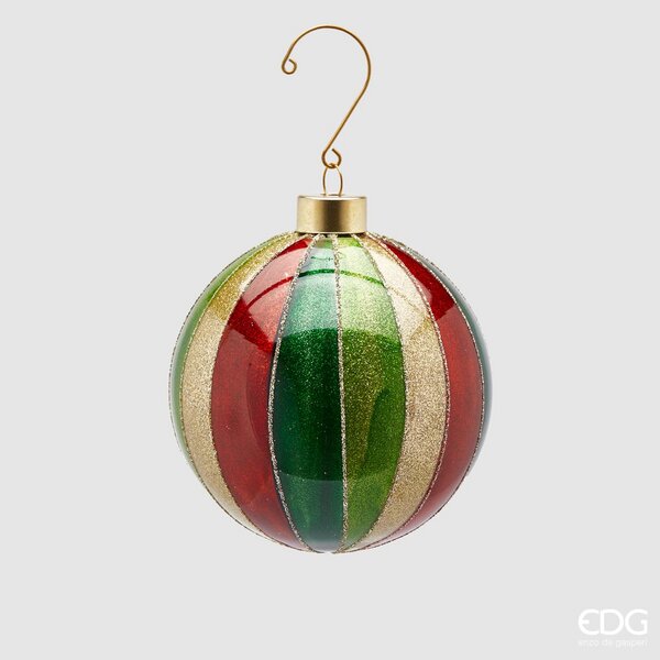 immagine-1-edg-enzo-de-gasperi-palla-vetro-righe-glitterata-oro-d-10-cm-green-red-1-pz-ean-8059824290588