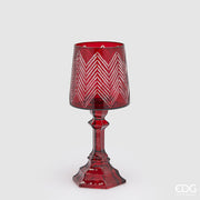 EDG Enzo De Gasperi Candle Holder Lampshade H 30 Cm D 13 Cm Red