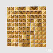 EDG Enzo De Gasperi Christmas Curtain Glitter Square 30 x 30 Cm Gold
