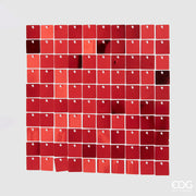 EDG Enzo De Gasperi Christmas Curtain Glitter Square 30 x 30 Cm Red