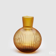 EDG Enzo De Gasperi Vase Ampoule H 35 Cm D 29 Cm Amber