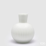 EDG Enzo De Gasperi Vase Ampoule H 35 Cm D 29 Cm White