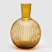 EDG Enzo De Gasperi Vase Ampoule H 48 Cm D 34 Cm Amber