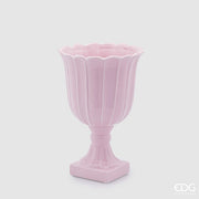 EDG Enzo De Gasperi Tulip Vase Cup with Foot H 35 Cm D 24 Cm Light Pink