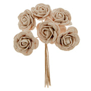 ETM Bomboniera Decorations Puff Flower 4 Cm Pink 36 Pcs