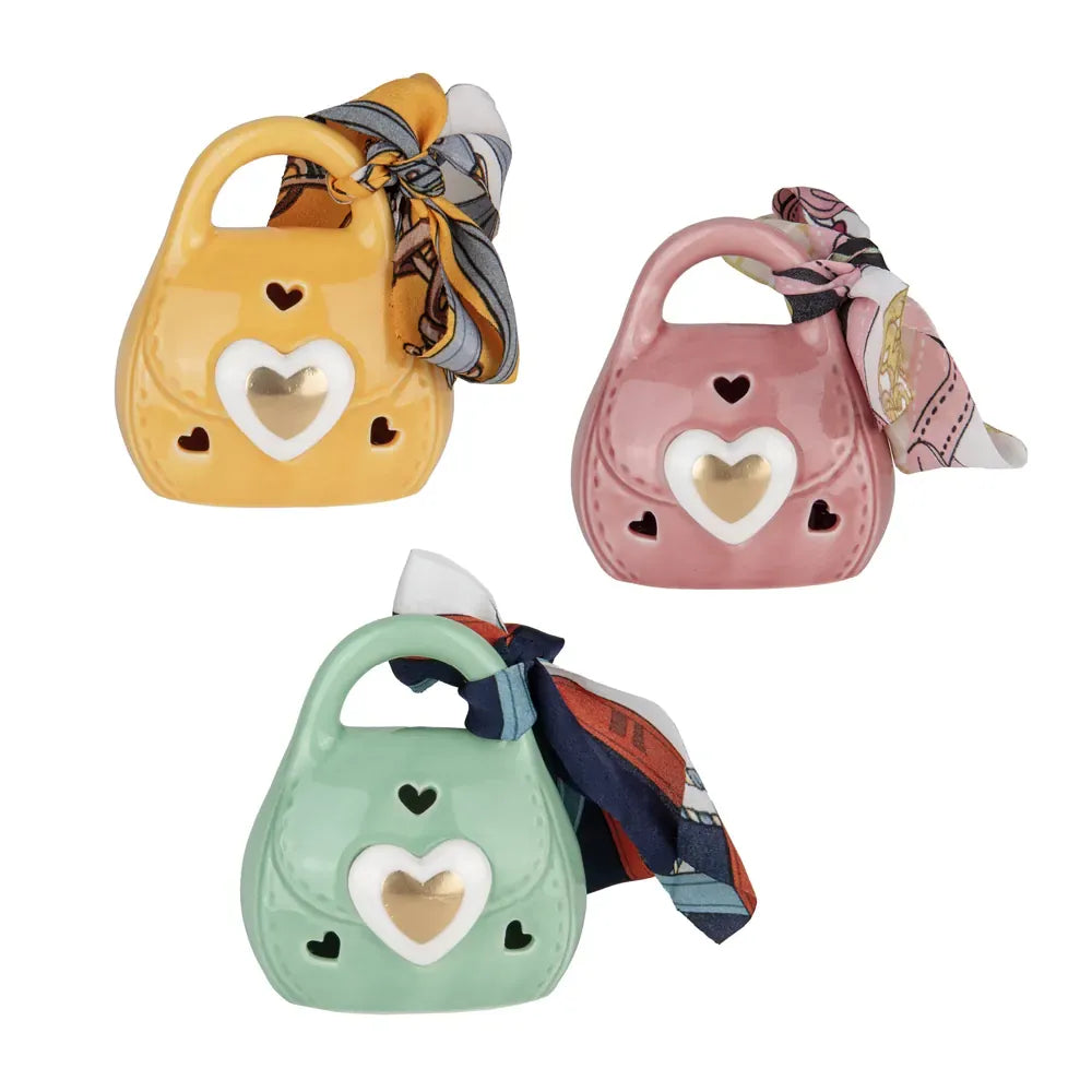 ETM LED Porcelain Handbag H 9 cm Favor