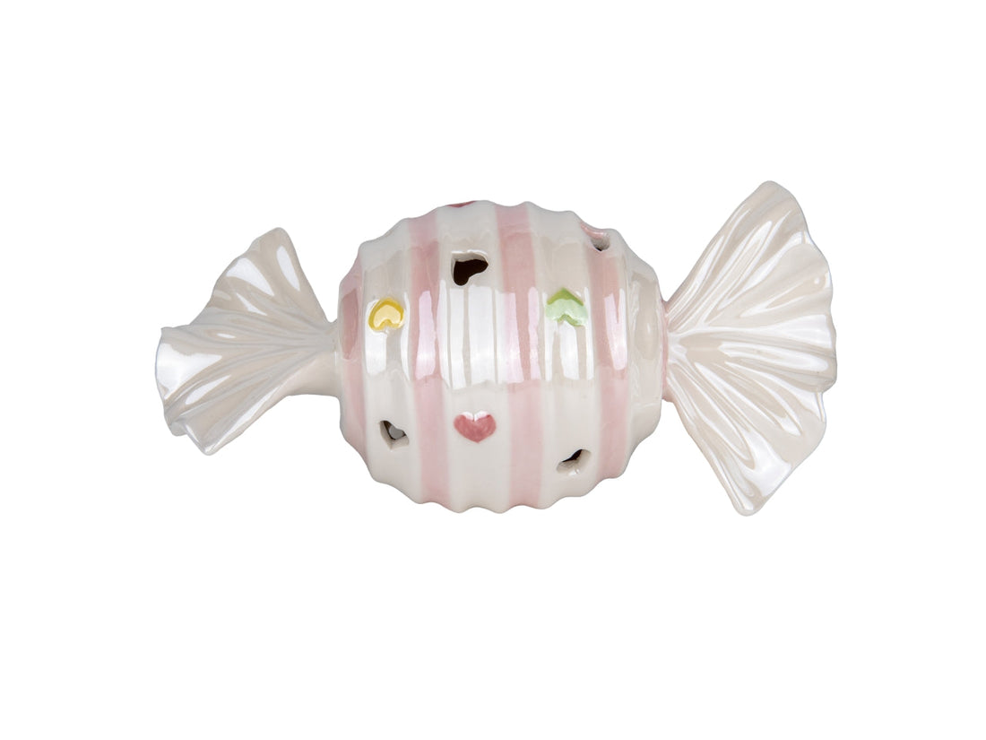 Etm Candy Porcelain LED Pink H. 15 cm