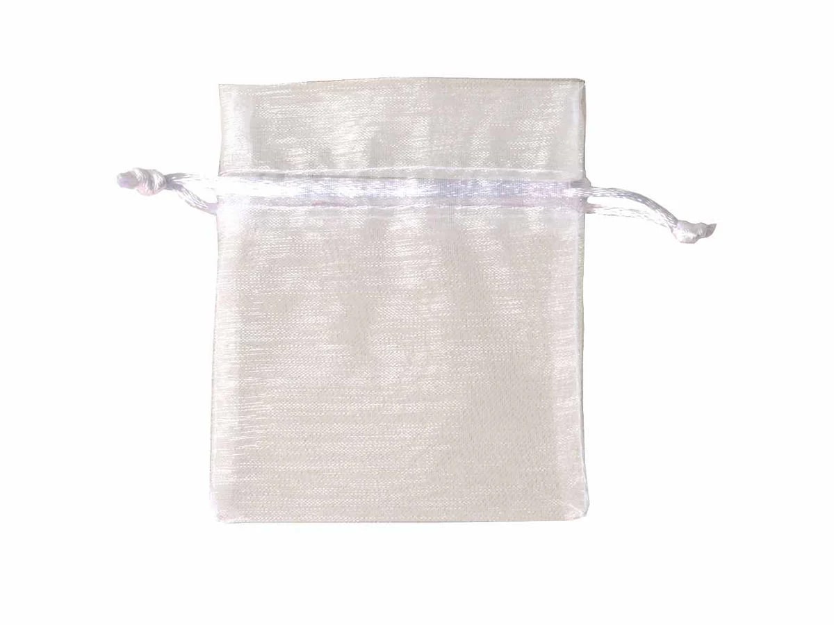 etm etm bag organza con tirante 8 x 10 cm sacchetto portaconfetti bianco 12 pz ean 8058269842963