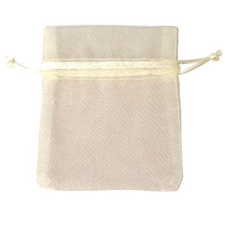 etm etm bag organza con tirante 8 x 10 cm sacchetto portaconfetti crema 12 pz ean 8058269842970