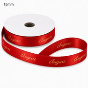ETM Ribbon Ribbon Red Greetings 15 mm x 25 m