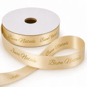 ETM Ribbon Ribbon Merry Christmas Cream 25 mm x 25 m