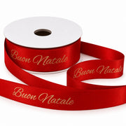 ETM Ribbon Happy Christmas Red 25 mm x 25 m