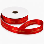 ETM Merry Christmas Ribbon Red 15 mm x 25 m