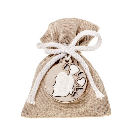 etm etm sacchetti ruota bag bomboniera portaconfetti 10 x 12 cm comunione avana 12 pz ean 8057500589100