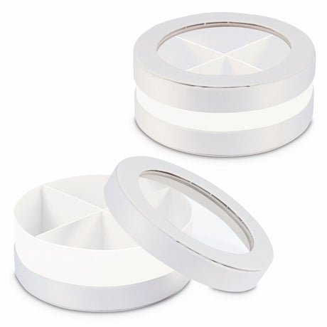 etm etm scatola invito box bomboniera d 10 cm h 4 cm bianca 12 pz ean 8059793668630