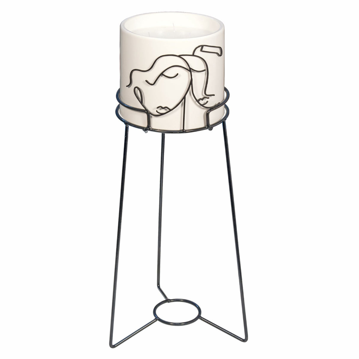 etm etm visi candela d 17 22 cm h 55 cm metallo resina ean 8059793667374