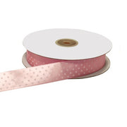 ETM Double Satin Ribbon Polka Dots 10mm 50m Pink