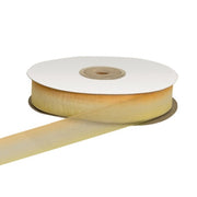 ETM Organza Ribbon Two-Tone 20mm 50m Orange Yellow
