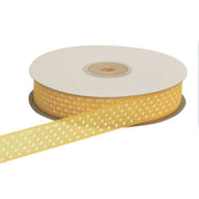 ETM Organza Ribbon Polka Dots 10mm 50m Yellow