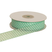 ETM Organza Polka Dot Ribbon 10mm 50m Tiffany