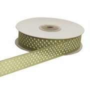 ETM Organza Polka Dot Ribbon 10mm 50m Green
