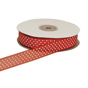 etm Organza Ribbon Polka Dots 20mm 50m Red