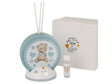 Diffusore ceramica orsetto Etm Pittura Baby Cielo H 11 cm con scatola: bomboniera battesimo e nascita pronta al dono.