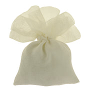 ETM Sugared Almonds Bag Ciuffo Bag 10 x 13 Cm Cream 12 Pcs