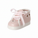 Bomboniera scarpina baby Etm colore rosa 10 cm per nascita e battesimo bimba. Pezzo singolo, contattaci.