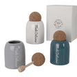 Servi il miele con il porta miele Etm Style in ceramica, ø 7,5 cm H.12 cm, set 3 pz con box regalo. Bomboniera e tavola