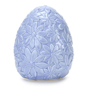 Fade Floral Egg Decorative Egg 13.5 x 16.5 cm Blue