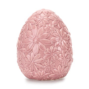 Fade Floral Decorative Egg 13.5 x 16.5 cm Pink