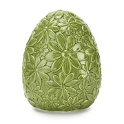 Fade Floral Egg Decorative Egg 13.5 x 16.5 Cm Green
