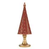 fade fade magic wood albero natalizio 11 x 32 cm resina rosso ean 8016175589334