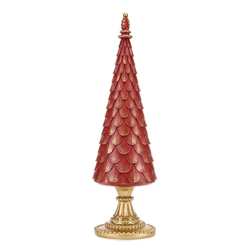 fade fade magic wood albero natalizio 12 x 42 cm resina rosso ean 8016175589303