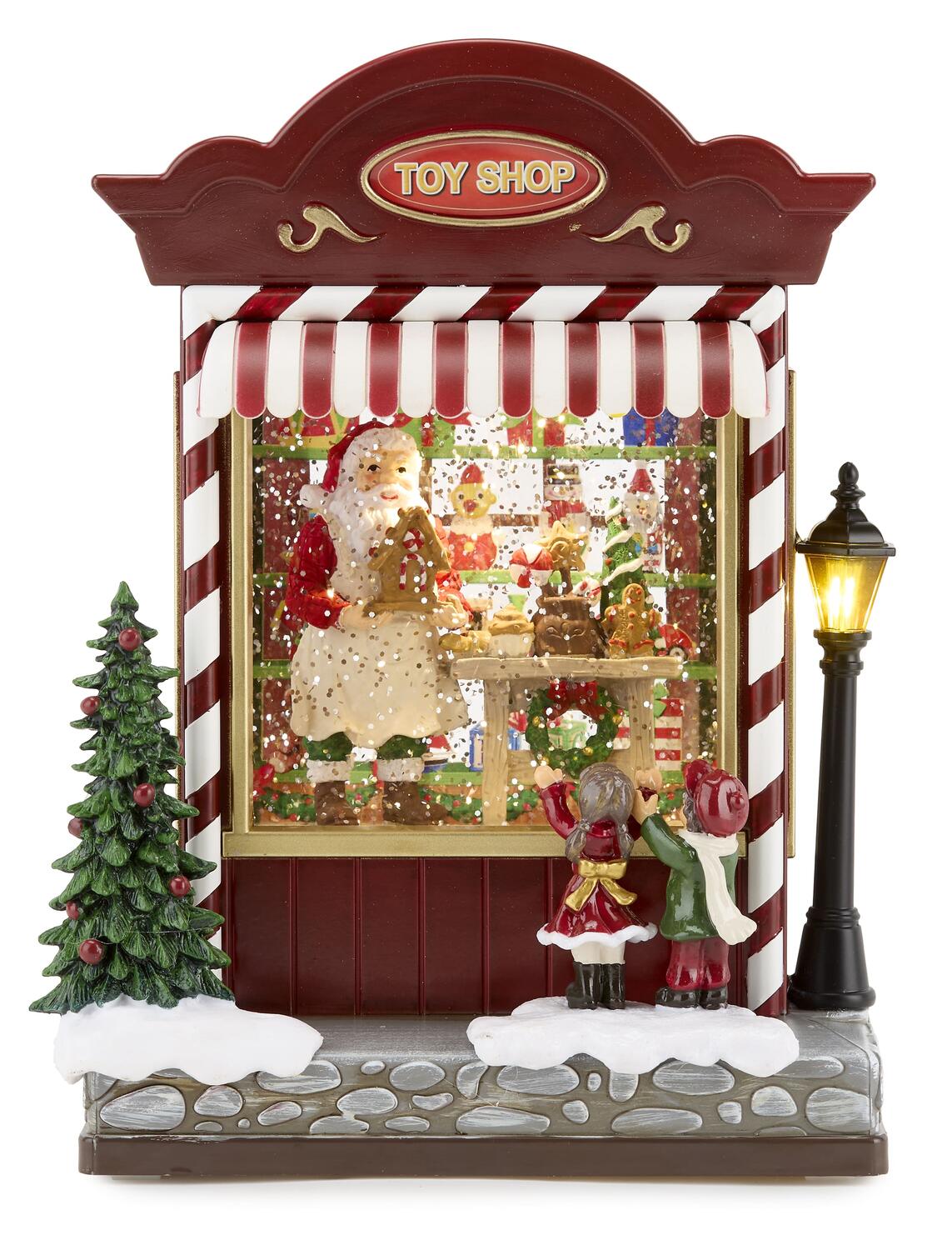 fade fade snowglobe toyshop natalizio 17 x 13 x 23 cm con luci e musica resina multicolor ean 8016175589426
