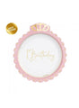 givi italia piatti in carta corona 8 pz birthday girl 20 cm