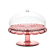 GUZZINI Cake Stand with Dome Vanity Bio-Based D 30 Cm Red