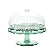 GUZZINI Cake Stand with Dome Vanity Bio-Based D 30 Cm Green