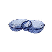 GUZZINI Vanity Appetizer Dish 29.5 x 18.5 cm Acrylic Crystal Blue