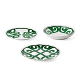 guzzini guzzini set 6 posti tavola harmonia natalizia porcellana bianco verde 18 pz ean 13291464