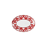 guzzini guzzini vassoio ovale piccolo natalizio harmonia melamina 365 x 27cm table decor bianco rosso ean 13291631