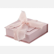 L'Arcolaio Box Plain Dragee Holder 13 x 13 x 4 cm Pink Favor with Chiffon 1 Pc