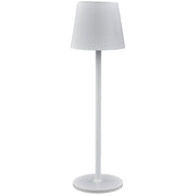 L'Arcolaio Rechargeable Touch LED Lamp H 38 Cm 10 x 10 Cm IP54 Round Pro White